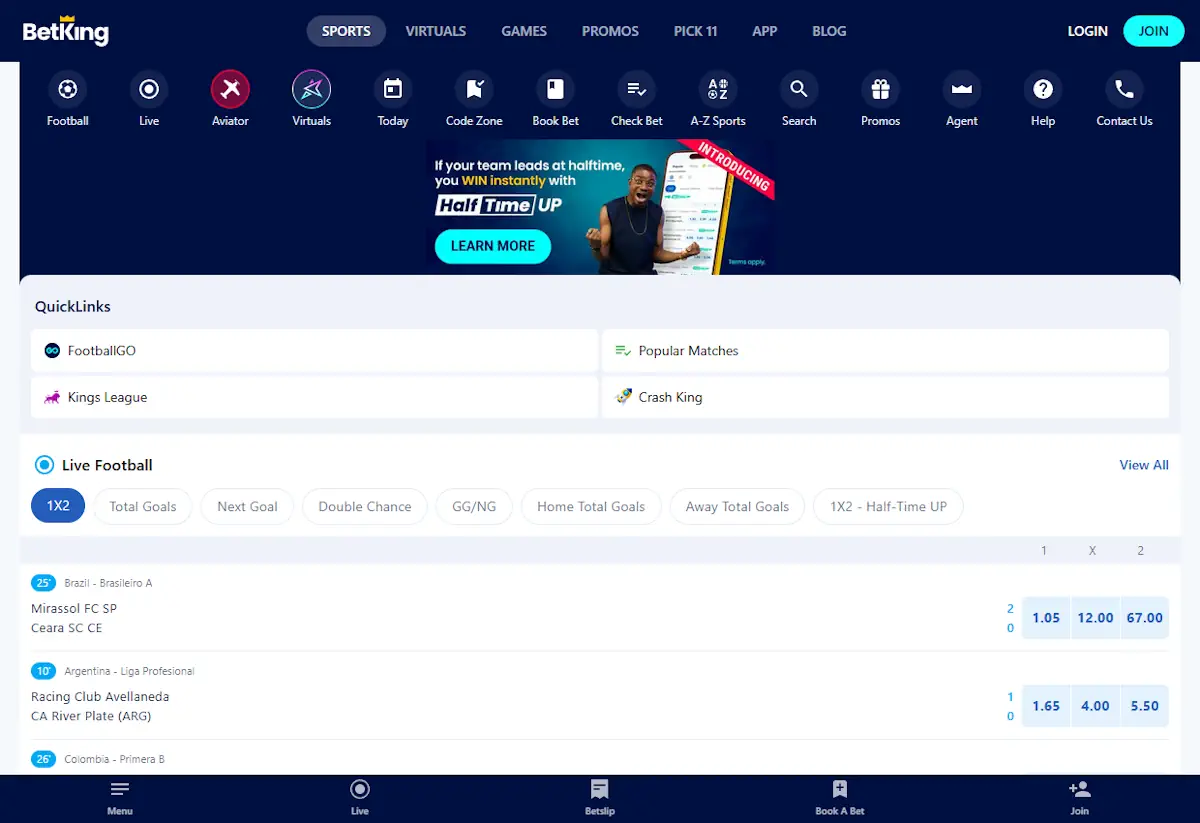BetKing Sportsbook 1 Screenshot